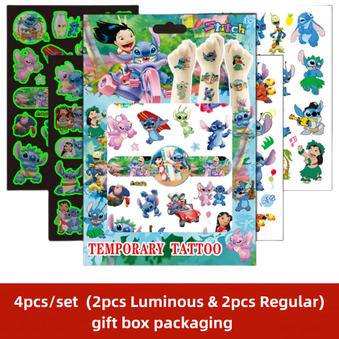 Disney Kids Temporary Tattoo Sticker Toy Frozen Stitch Spiderman DIY Face Arm Body Art Waterproof Tattoos Children