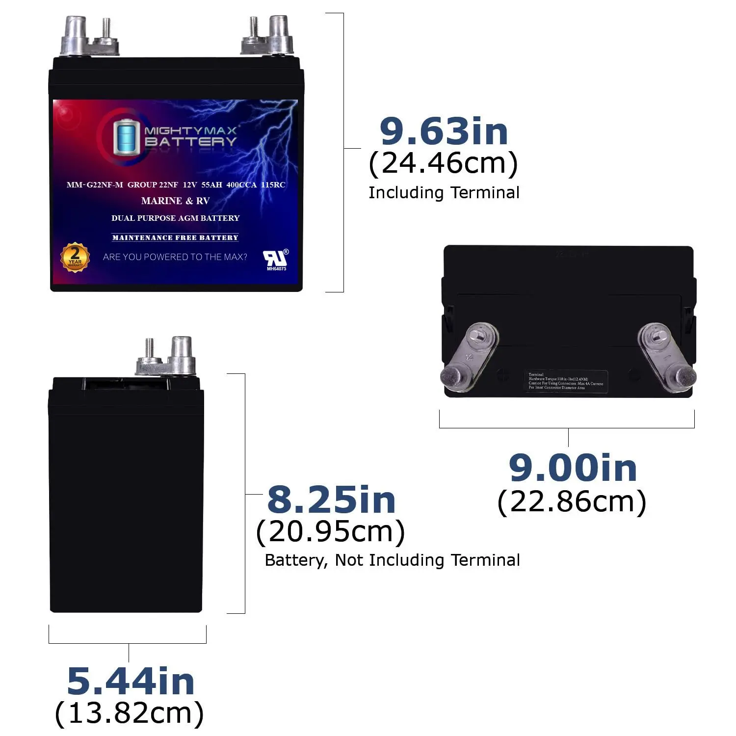 12V 55AH Deep Cycle Battery for Marine & RV, Rechargeable Sealed Lead Acid, Customized
