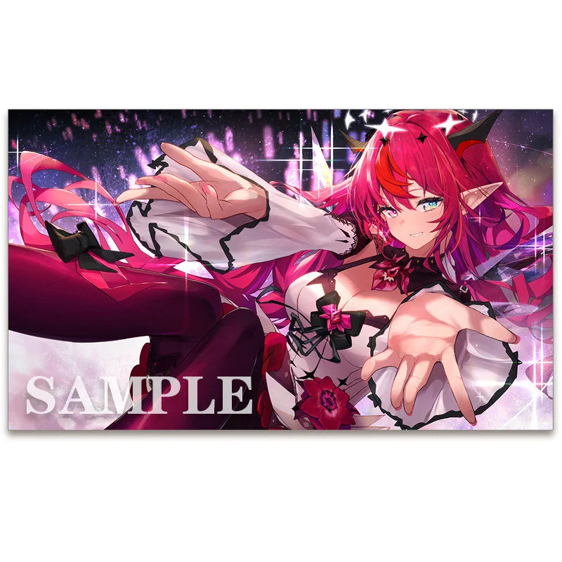 

Cute Cartoon hololive IRys DIY self-made Anime Game Card Rubber Card Pad Mouse Pad Keyboard Pad 600*350*2mm