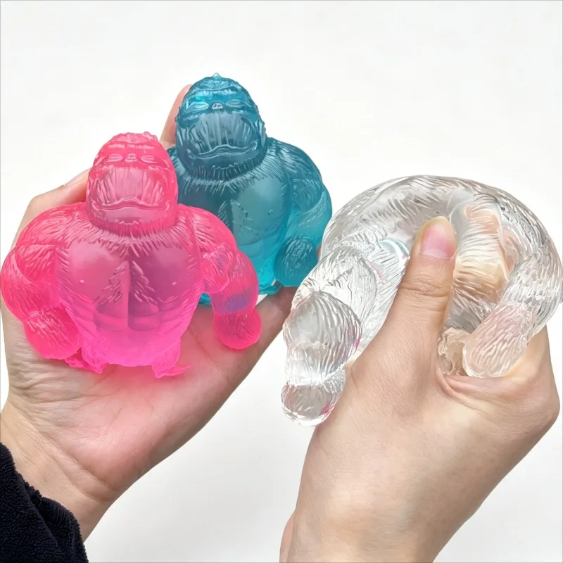 Squishy Antistress Orangutan Fidget Toys Elastic Stretchable Monkey Squeeze Toy Funny Gorilla Stress Relief Toy for Adults Gift