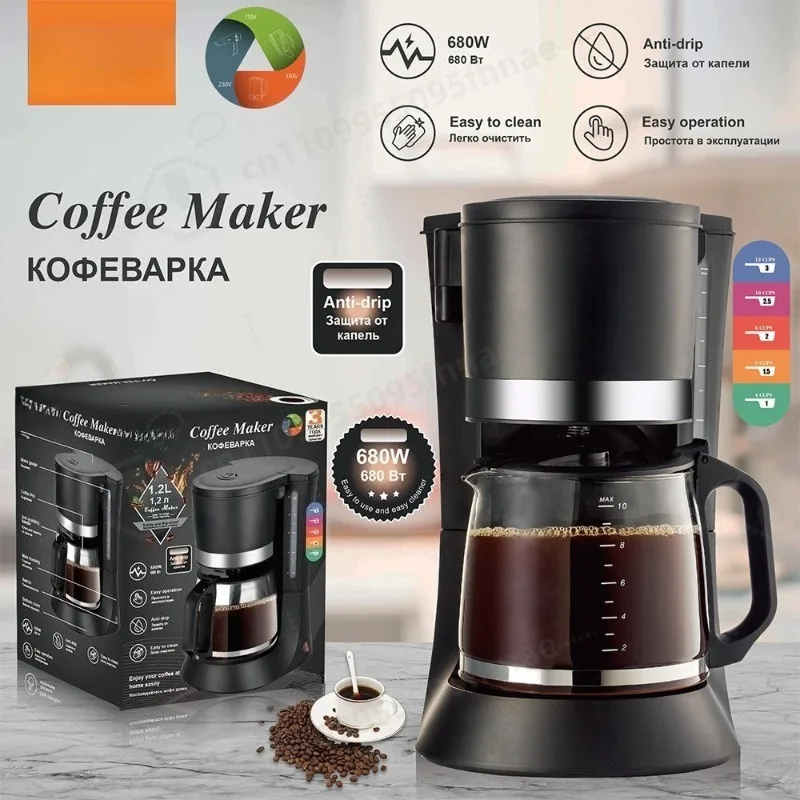 Drip Coffee Maker Small All In One Coffee Machine Moka Pot For Home Office Bedroom Use