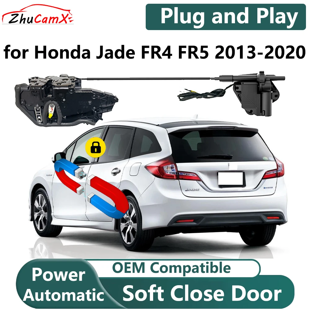 

ZhuCamX for Honda Jade FR4 FR5 2013-2020 Car Electric Soft Close Door System Power Closing Door Latch Lock OEM Plug and Play