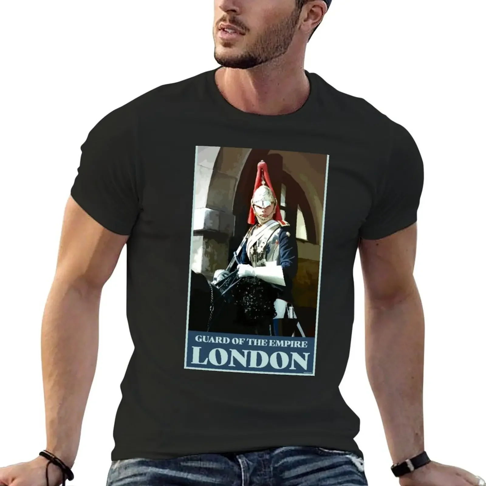 

Horse Guard London T-Shirt new edition anime clothes mens graphic t-shirts big and tall