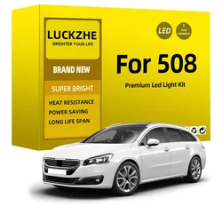 Car Led Interior Light Kit For Peugeot 508 SW 2010-2015 2016 2017 2018 2019 2020 2021 Reading Dome Map Lamp Canbus No Error
