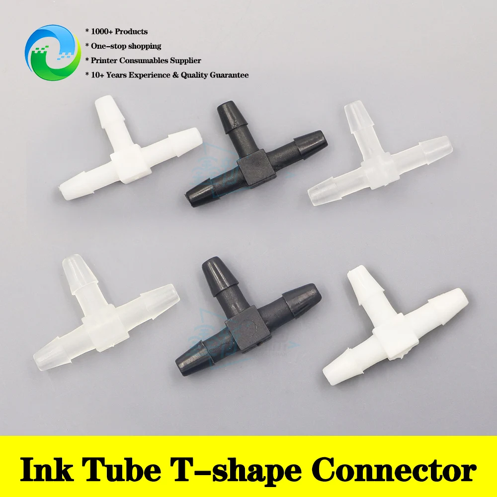 

Free Shipping! 20PCs Luer Taper Solvent Printer Eco-solvent Printer Ink Tube Connector T-shape 3-Way Joint