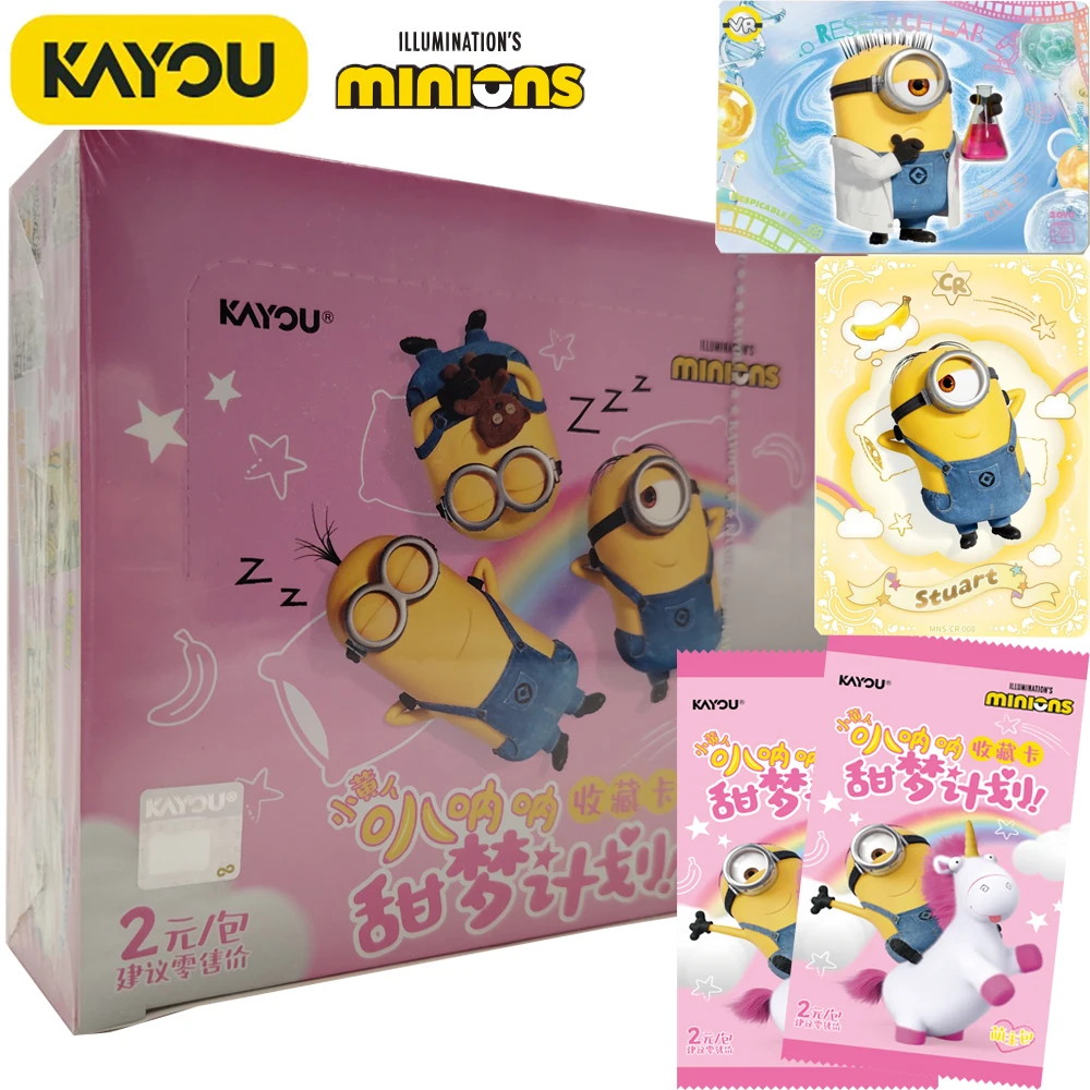 

KAYOU Original Comedy Adventure Animation Minions Collection Cards Exquisite Craftsmanship Peripheral Character Card Kids Gifts