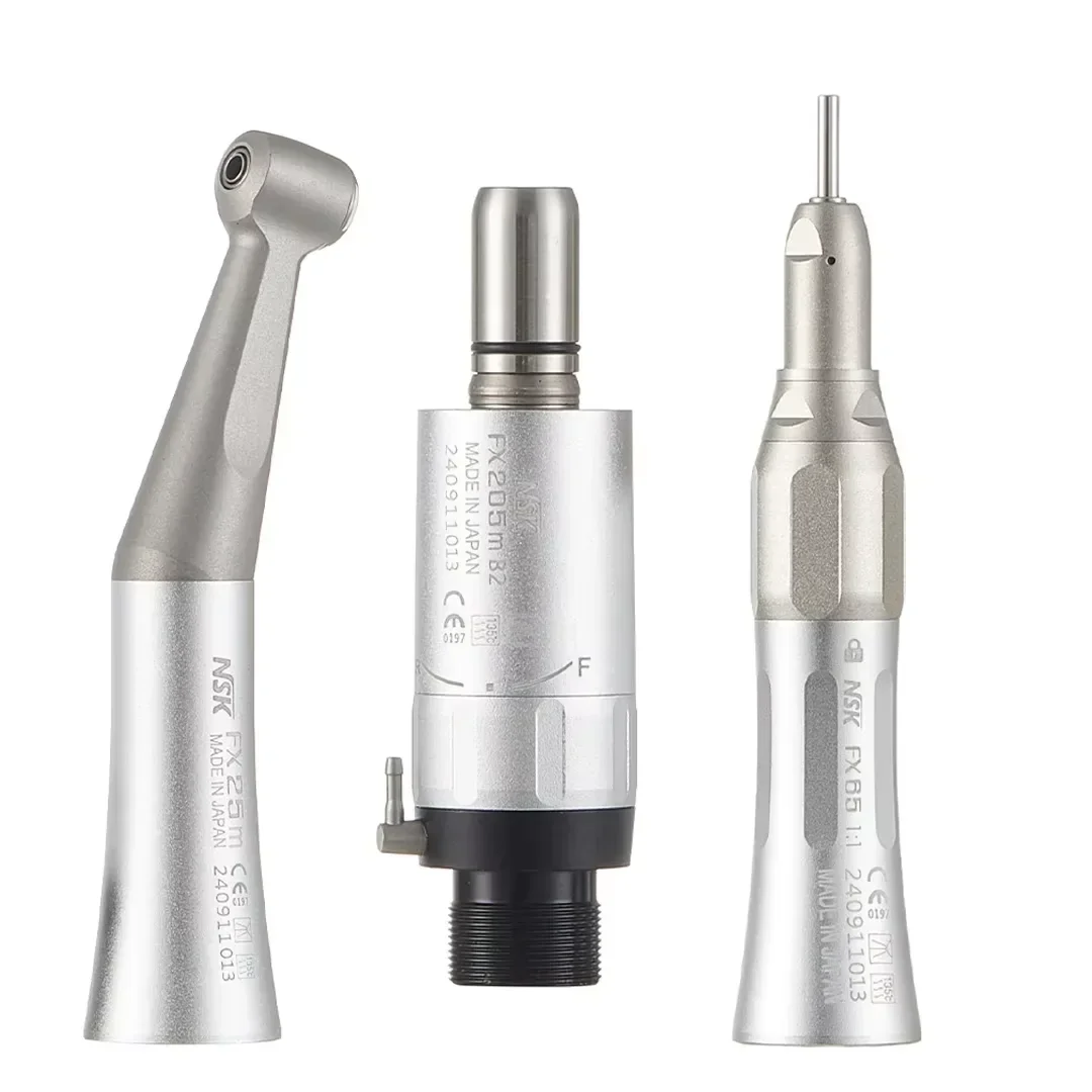 NSK FX25 FX65 Dental 1:1 Direct Drive Contra Angle Mini Head Low Speed Handpiece Dentistry Against Contra Angle Polishing Tools