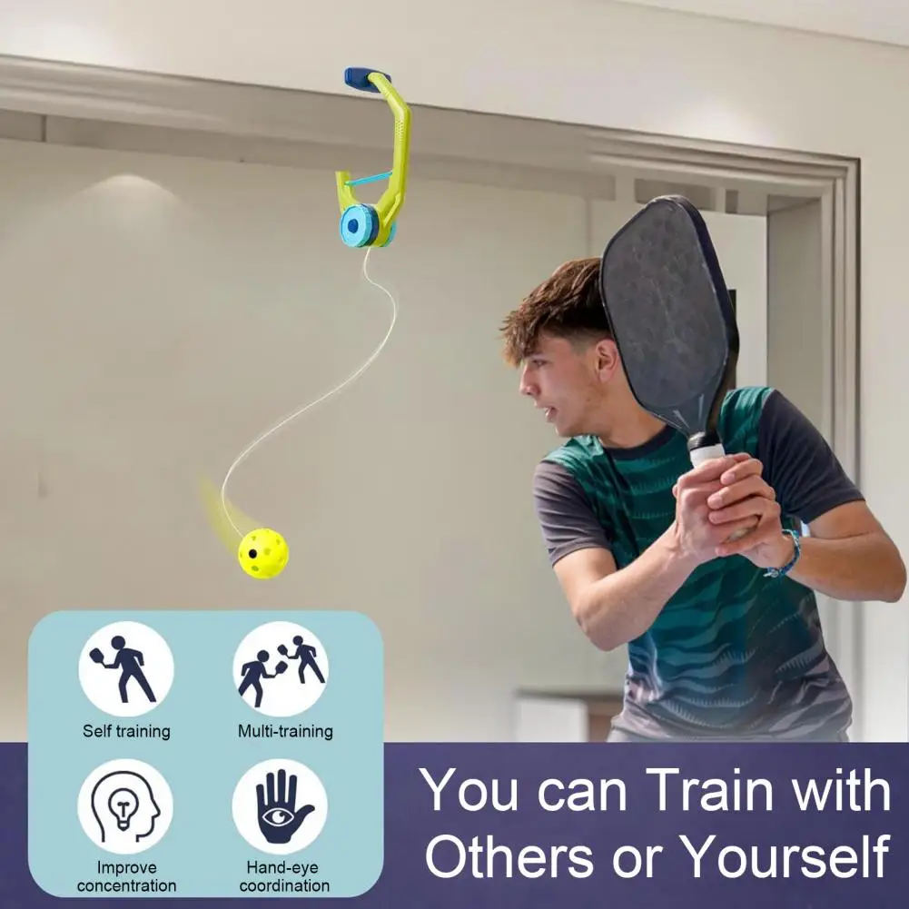 

Hanging Pickleball Trainer Varied Shot Sequence Trainer Pickleball Trainer Rebounder for Practice Improve Reaction for Skill