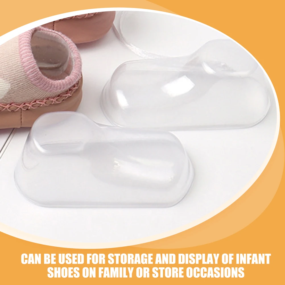 

50pcs Plastic Shoe Form Inserts Shoe Display Shaper Shoes Display Stand Sock Storage Holder Feet Models