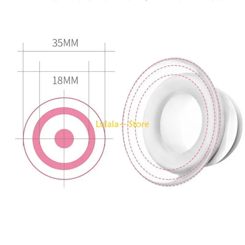 Y4QA 1 Pair Silicone Nipple Corrector Nipple Sucker Puller Aspirator for Correction Flat Inverted Nipples