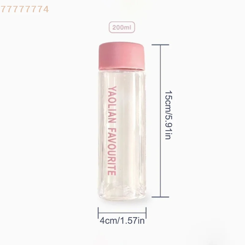 Anti-Drop Outdoor Drinking Water Bottle for Picnics Travel 200ML Cartoon Pattern Portable Plastic Cup