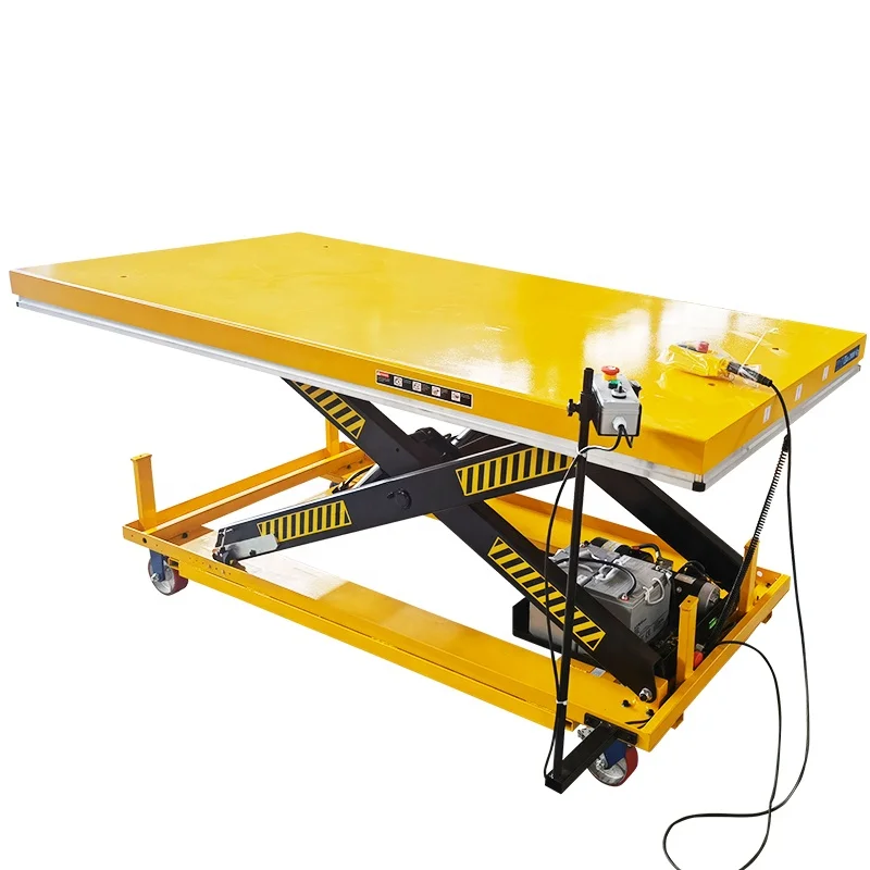 Customized Heavy Load Electric Hydraulic Stationary Scissor Lift Table with Height Sensor