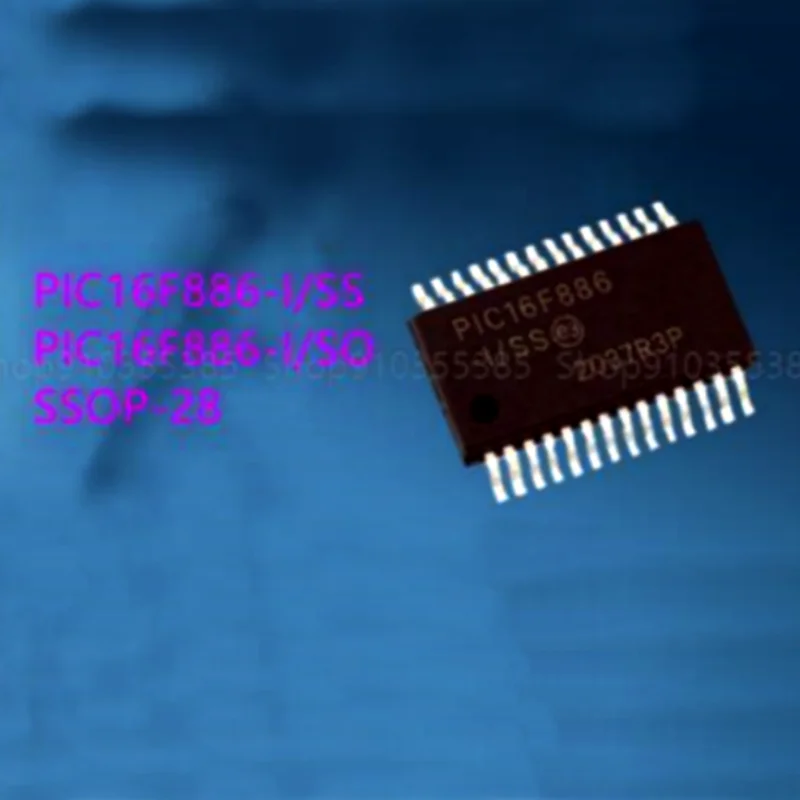 10pcs New PIC16F886-I/SO PIC16F886-I/SS PIC16F886 PIC16F886-I/S0 SSOP-28 Microcontroller chip