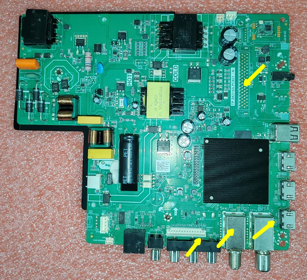 TP.SK516S.PC821(N) 4K WiFi network three in one TV motherboard tested Three specifications, buyer to check with pictures
