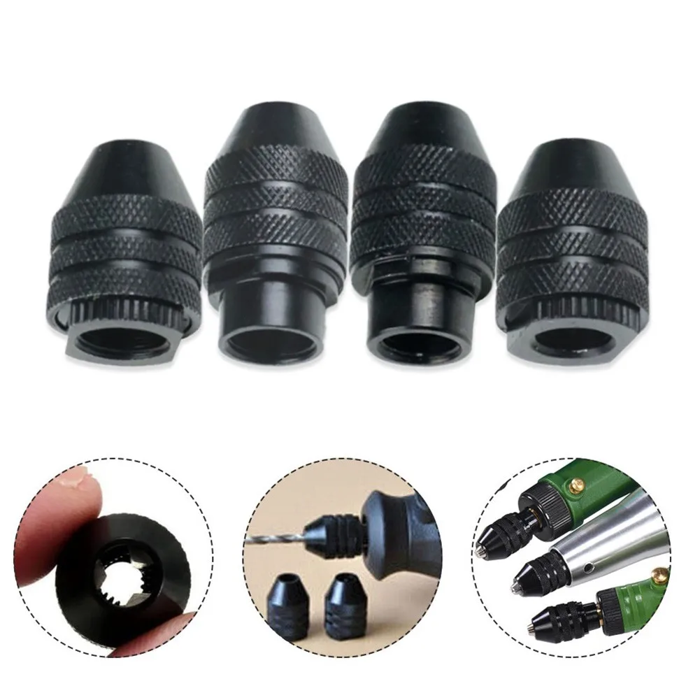 14mm Drill Chuck Electric Grinder Equipment Rotary Tool Three-jaw Attachment Black Clamping High Quality Hot Practical