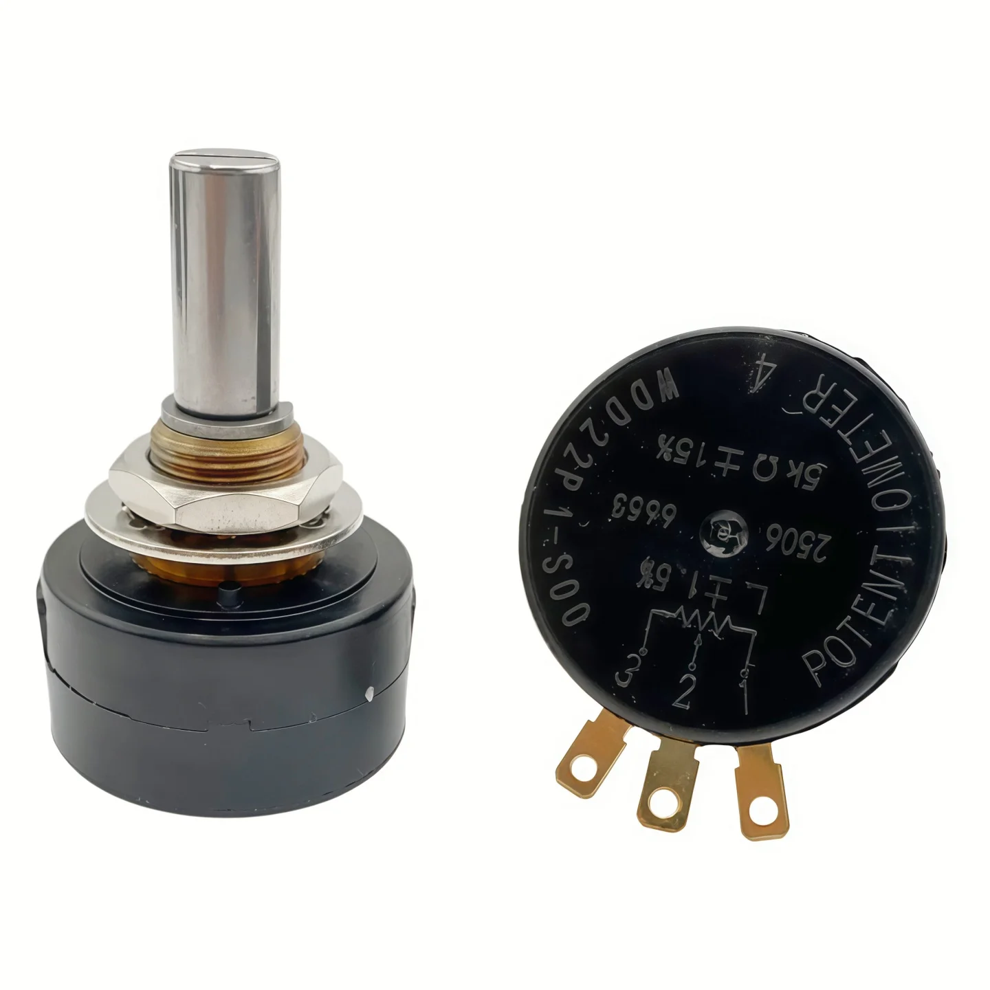 

1pc WDD22P1 1k 2k 5k 10k Conductive Pastic Potentiometer WDD22 360 Degree Rotation Replace FCP22E 3Pins 6MM Round Shaft