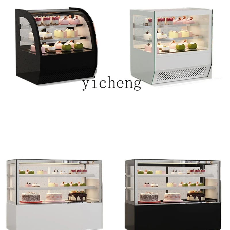 ZK Cake Show Case Dessert Display Refrigerated Cabinet Commercial Fruit Fresh Cabinet