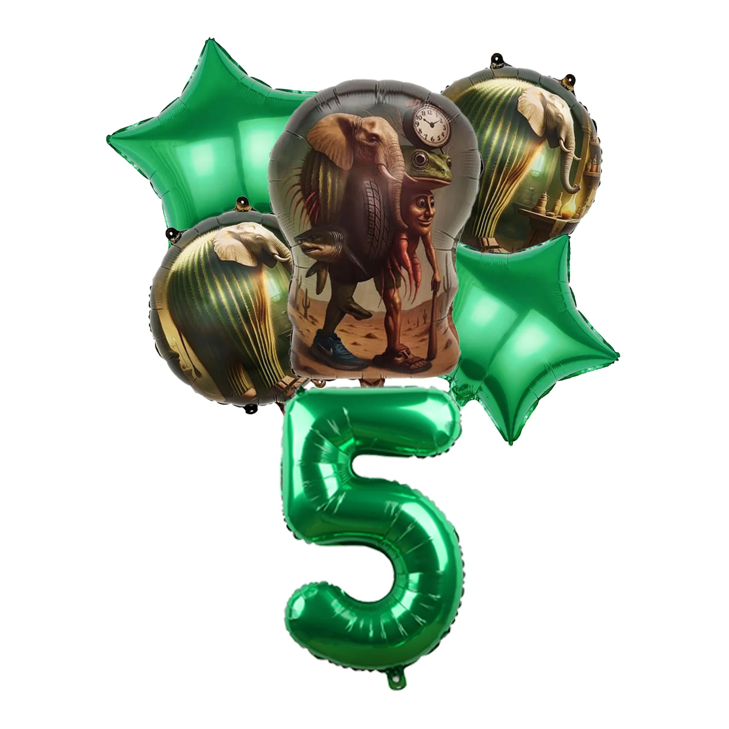 بالونات إيطالية من رقائق الدماغ تونغ تونغ صحور Tralalelo ديكور حفلات أعياد الميلاد للأطفال بالونات عدد لعبة بالون فيلم الألومنيوم #4