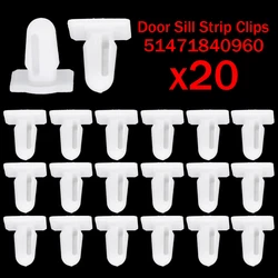 20X Car Door Sill Kick Plate Trim Strip Clips 51471840960 For BMW E30 E32 E34 E36 E38 E39 E46 Z4 E81 E82 E84 E63 E64 E65 3 5 7
