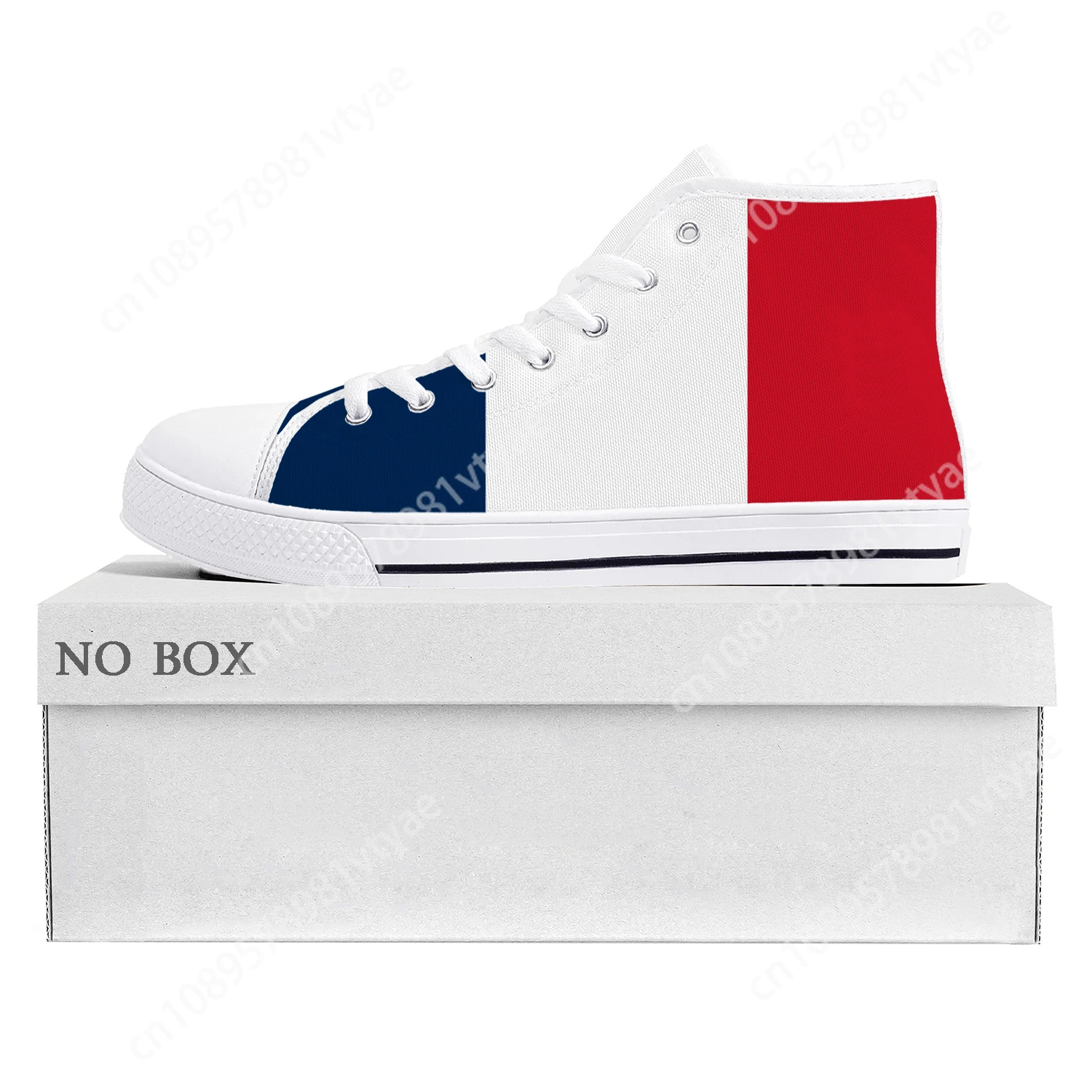 

French Flag High Top High Quality Sneakers Mens Womens Teenager Canvas Sneaker France Casual Couple Shoes Custom Shoe