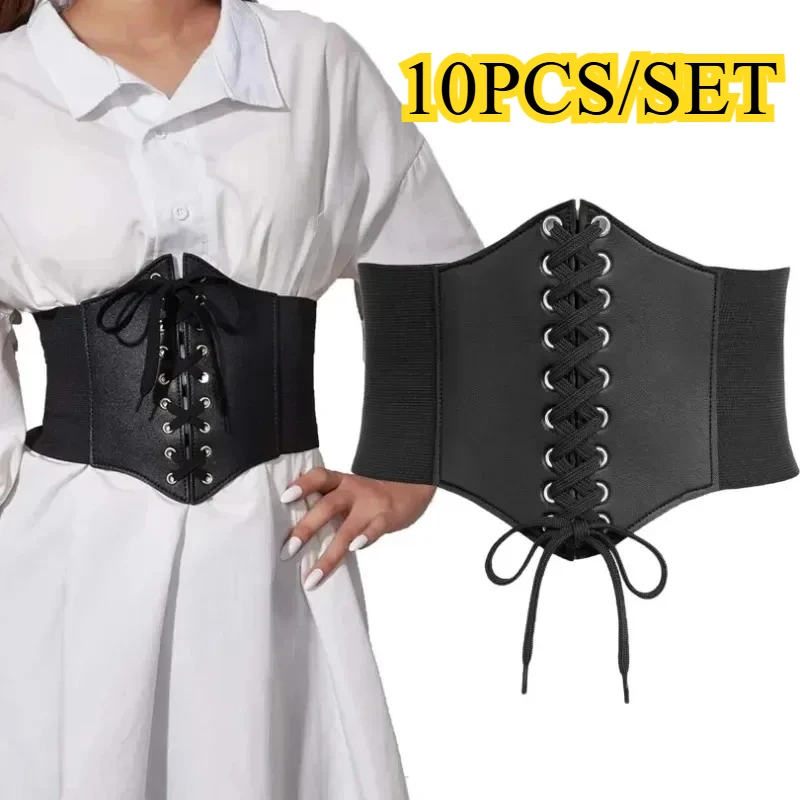 lot-de-10-corsets-punk-noirs-en-cuir-pu-ceinture-large-amincissante-et-faconnante-ceinture-de-taille-vintage-vente-en-gros