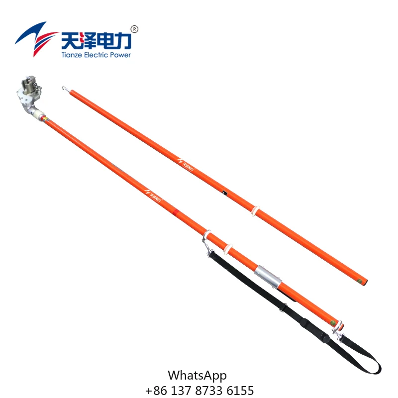

HIWS-240A-KV промышленный DIY телескопический инструмент для зачистки кабеля Hot Stick для высоковольтной изоляции, операционный стержень с поддержкой