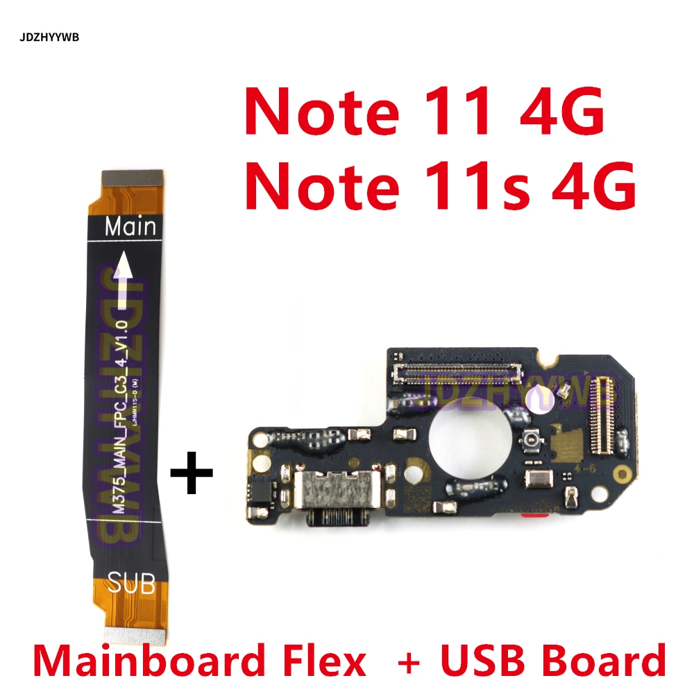

Для Xiaomi Redmi Note 11 11s 4G USB зарядная плата док-станция разъем + основная плата замена гибкого кабеля материнской платы 33 Вт