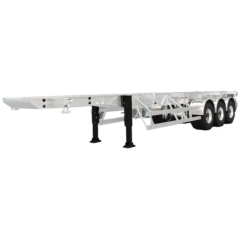 ขาโลหะในตัวฤดูใบไม้ผลิ Telescopic รุ่นสําหรับ 1/14 RC รถ Tamiya คอนเทนเนอร์ Trailer High และ Low Plate Traile