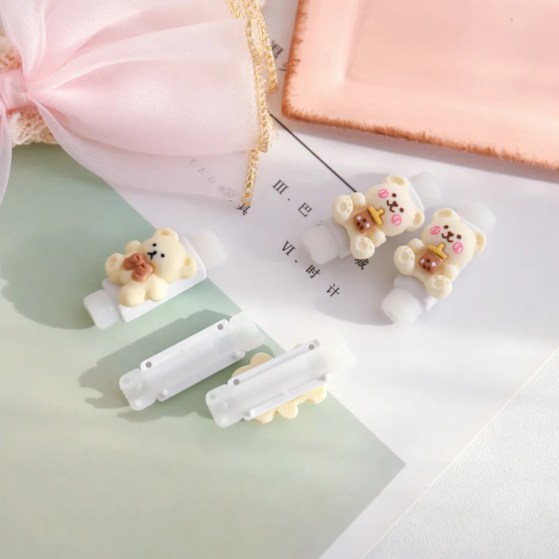 2PCS Breathable Plastic Resin Charging Line Durable Colorful Data Cable Protective Cover For Phone