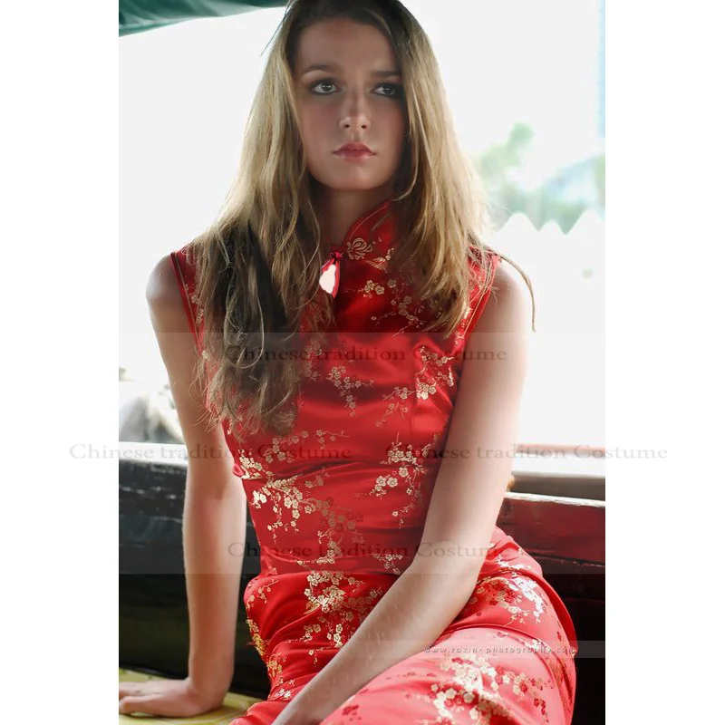 

Chinese Style Dress Sexy Hollow Out Collar Cheongsam Women Long Qipao Dress Tradition Asia Vestidos Robe New Year Party Wear