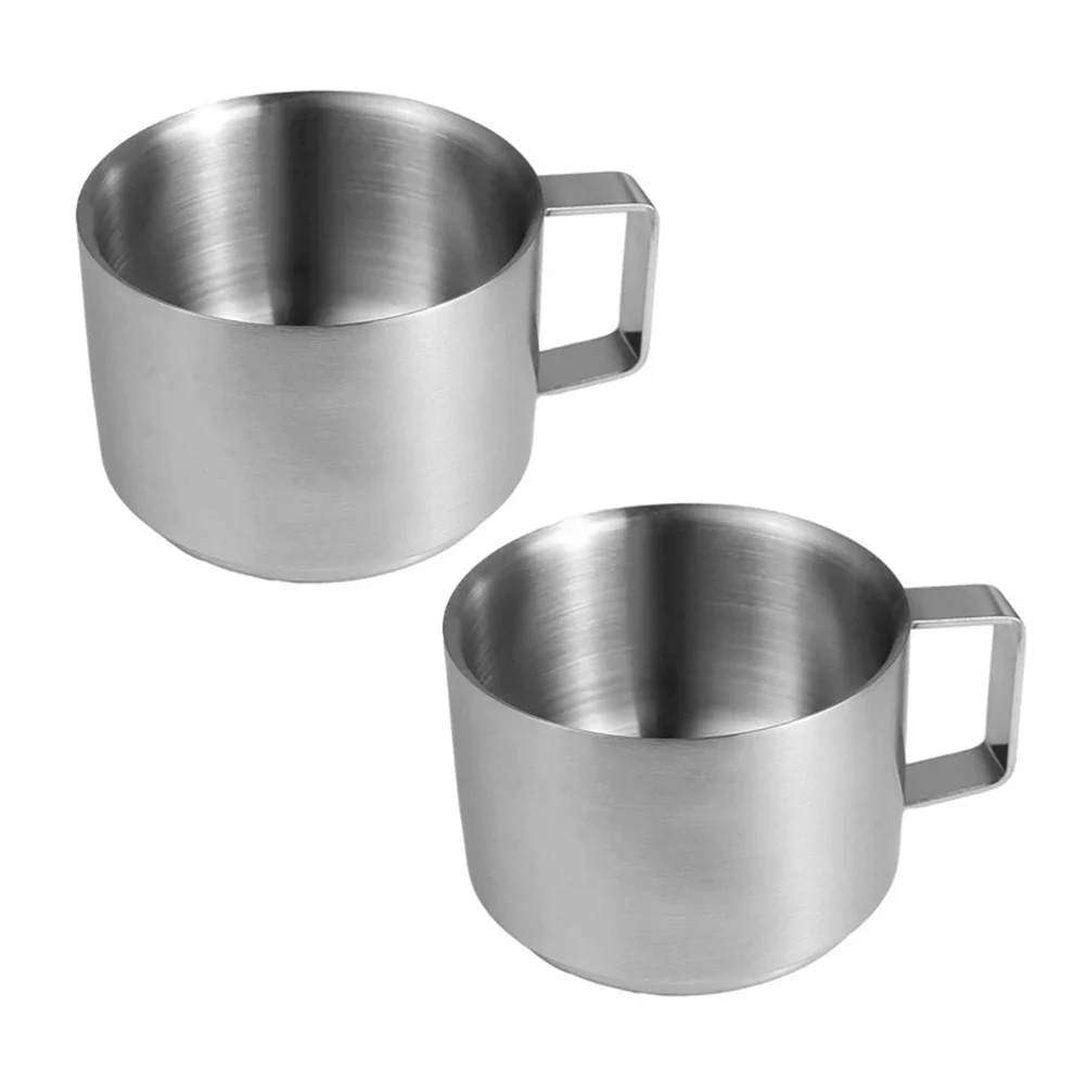 Perfect Shot Espresso Cup Stainless Steel Cup Espresso Shot Cup Stainless Steel Cup Double Layer Construction Comfortable Handle