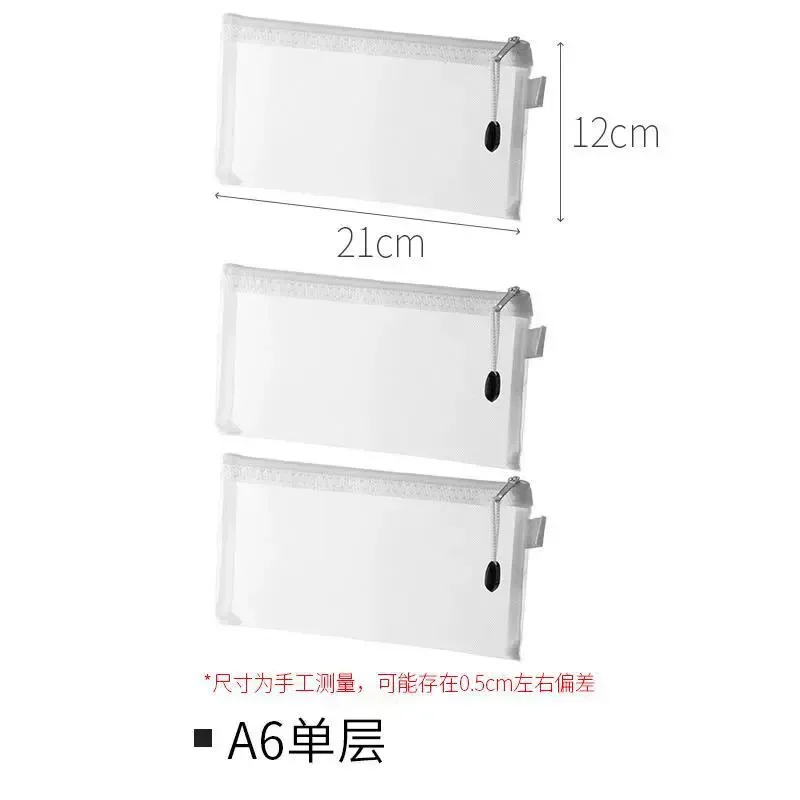 Mesh Rits Bestand Transparant Rits Data Bestand Tas Kantoor Huishoudelijke Diverse Opbergtas Waterdichte Rits Document Tas