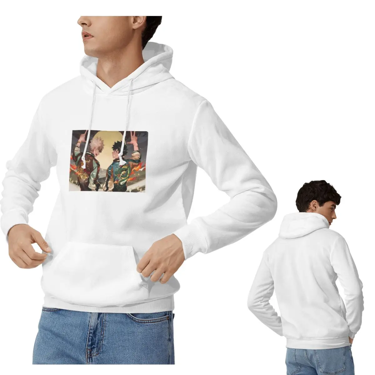 

Толстовки My Hero Academy Deku All Might, мужские и женские повседневные пуловеры, толстовки в стиле Харадзюку с длинными рукавами и капюшоном, осень-зима