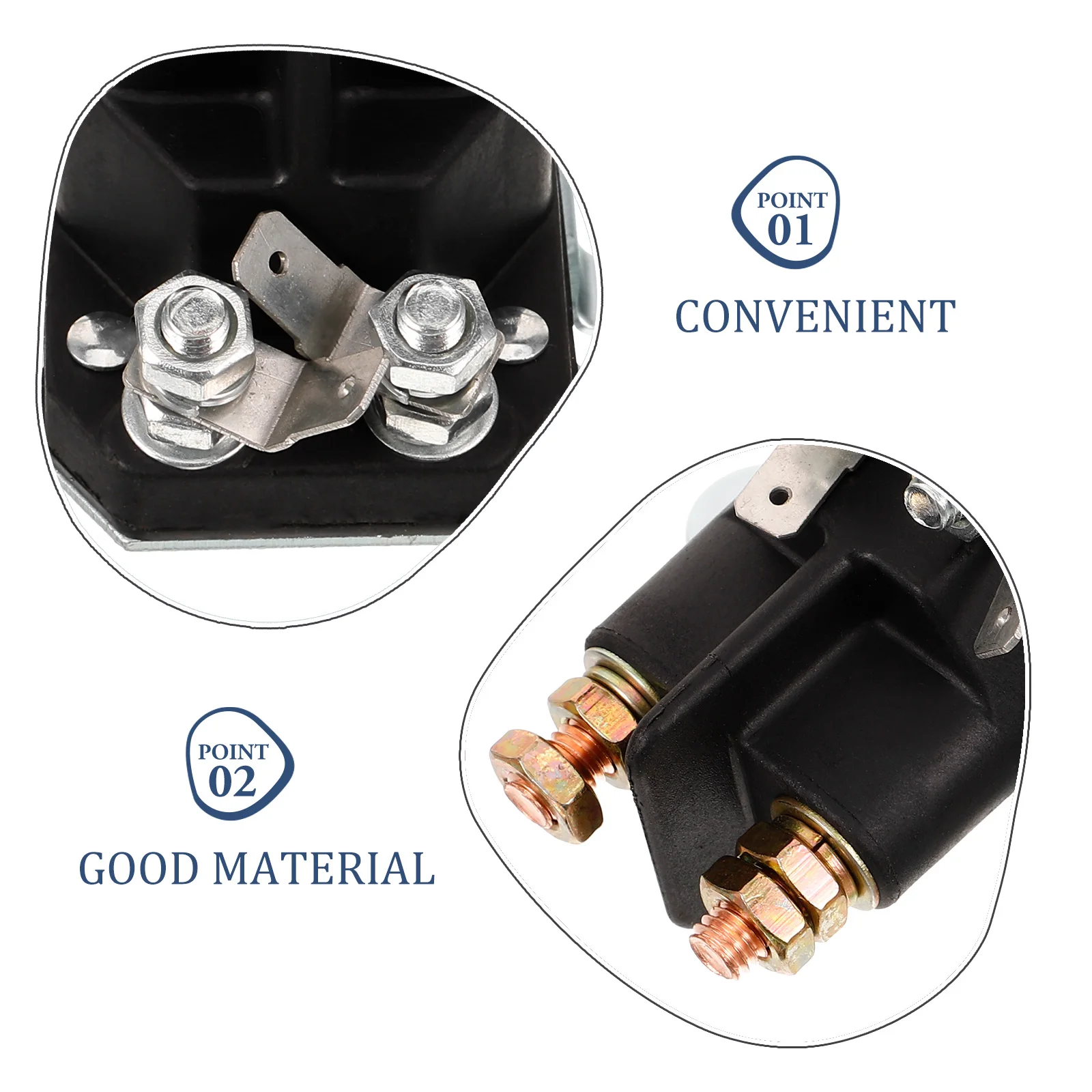 

Magnetic Starter Solenoid Relay For Atv Scooter Replacement Efficient Durable Engine System Accessory Starter Motor Solenoid