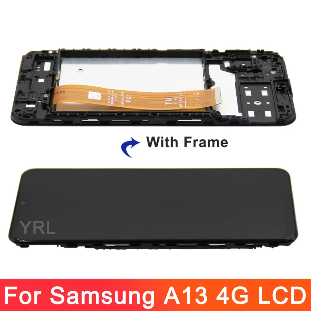 삼성 갤럭시 A13 4G LCD 디스플레이 터치 스크린 디지타이저, 삼성 갤럭시 A13 LTE A135F A135B SM-A135U1 LCD, 6.5 인치 하이 퀄리티