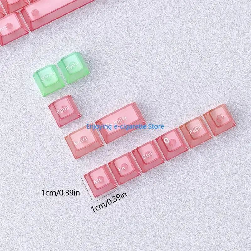 Klare 115-Tasten-Tastenkappen mit Originalprofil, Farbsublimation für Gaming-Tastaturen, Tastenkappe Y4QF – Detail 6