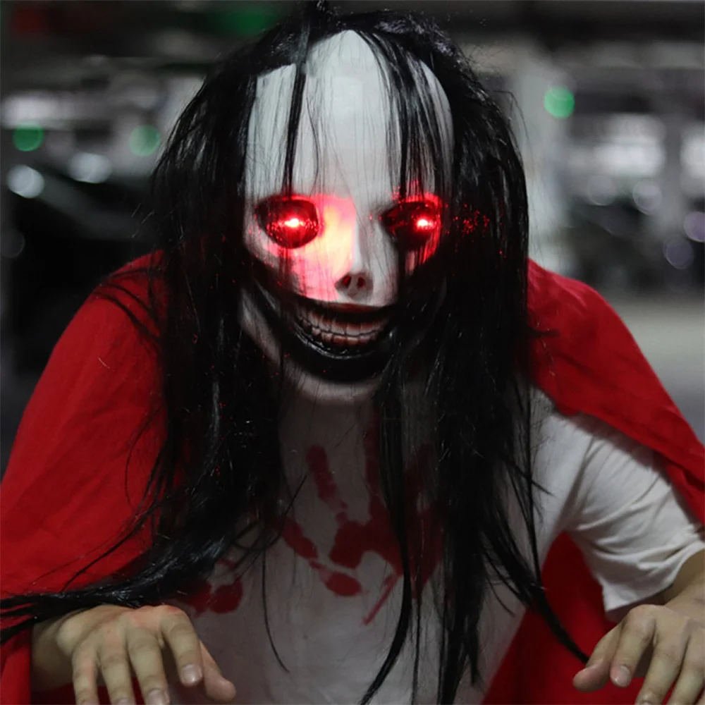 Bloody Glowing Mask Create An Atmosphere Realistic Shape 160 Grams Latex Party & Holiday Decoration The Mask Of Terror