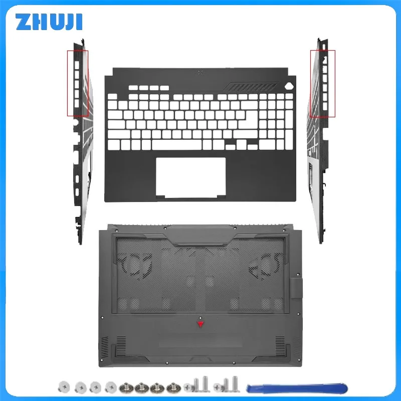

New Bezel Upper Top Case Base Chassis Bottom Cover Palmrest Black For TUF Dash FX517 FX517ZC FX517ZE FX517ZM FX517ZR FX517Z