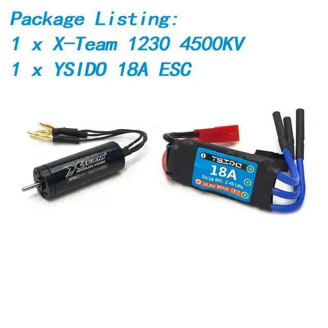 X-TEAM mini Brushless Motor Combo 1222 1230 4500KV 11000KV 18A ESC for Kyosho Tamiya Traxxas Mini-Z 1/24 1/26 1/32 1/36 RC Car