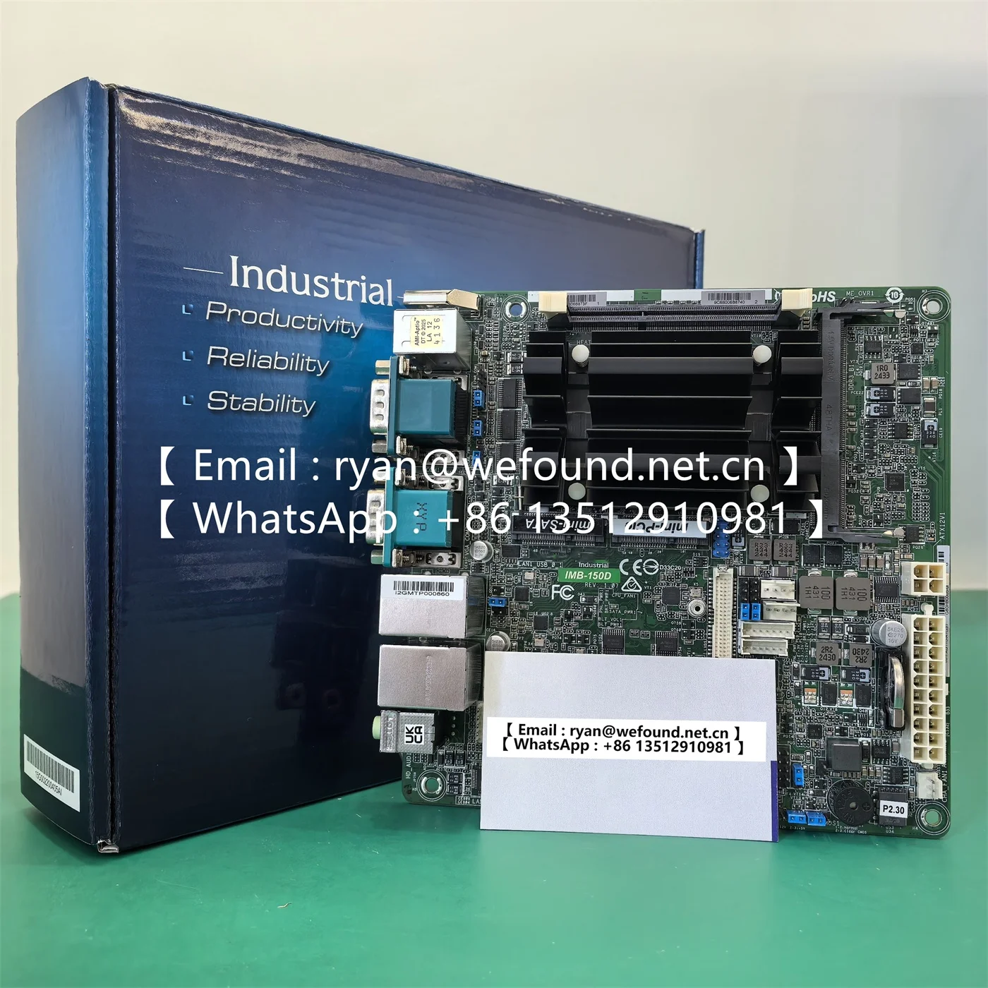 IMB-150 IMB-150D Mini-ITX Motherboard J1900 Dual Channel DDR3L SO-DIMM 1333, up to 8GB  9-19V DC-In (4-pin ATX PWR Con)