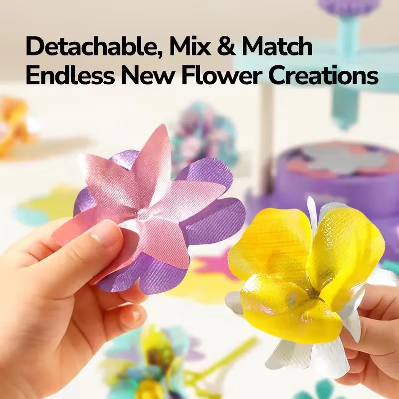 Mideer Click & Bloom Bloemist Embossing Machine Handgemaakt DIY Materiaal Creatief Bloemenbouw Speelgoed voor Kinderen 3 jaar+