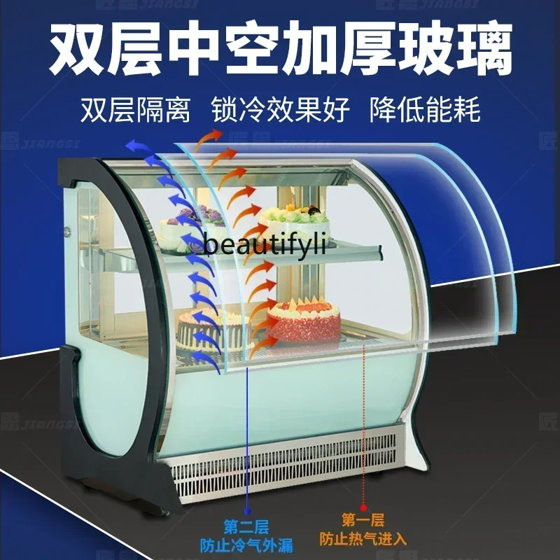 CCounter top cake display cabinet, fruit dessert beverage refrigerator commercial small counter freezer