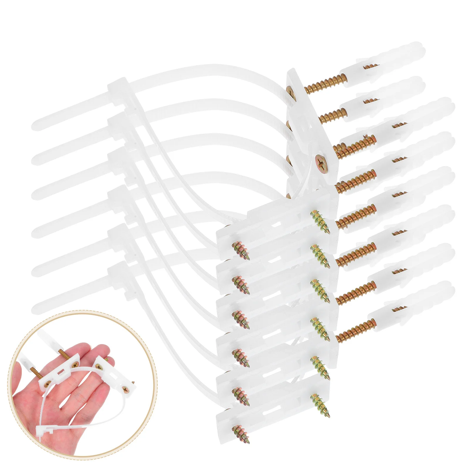 

20Pcs Anti Tip Furniture Wall Anchor Straps Versatile Compatibility for Various Furniture Styles Safety Anti Tip Straps