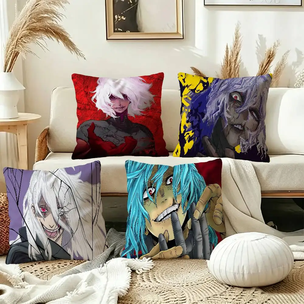 Cartoon Character Tomura Shigaraki Personalized Pillow Cover Kids Bedroom Wild Party Decor Pillowcase kid Birthday shower Gift