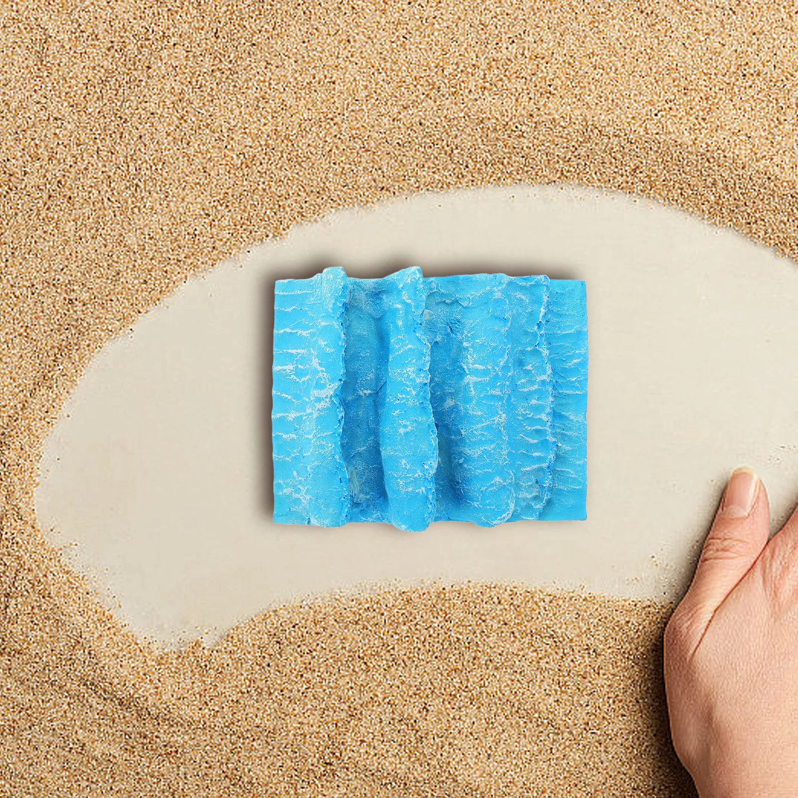 

Resin Wave Home Decor Sand Table Model Ocean Decoration Miniature Landscape Prop Desktop Micro-Landscape Prop