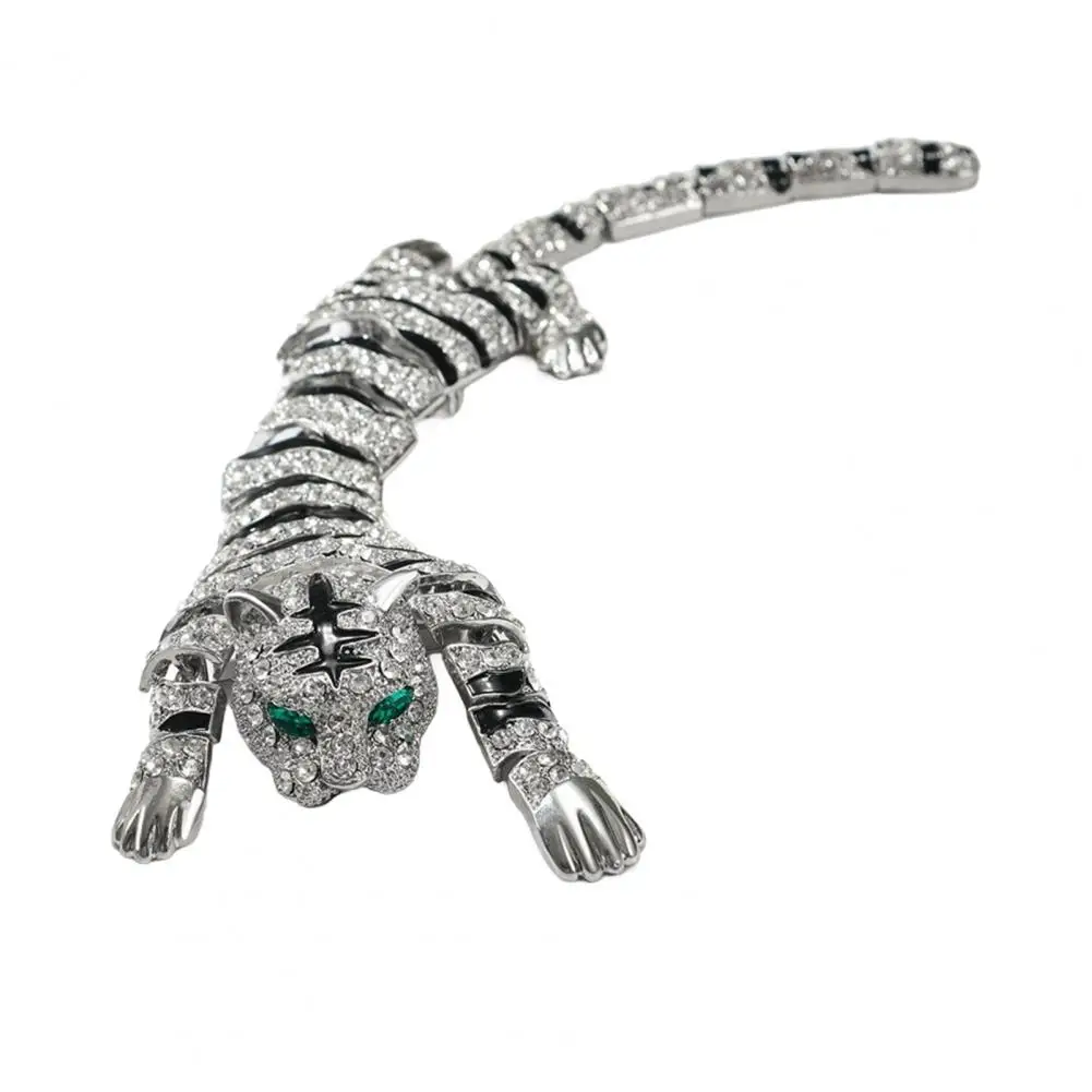 BLUELANS Tiger Brooch Rhinestone 4