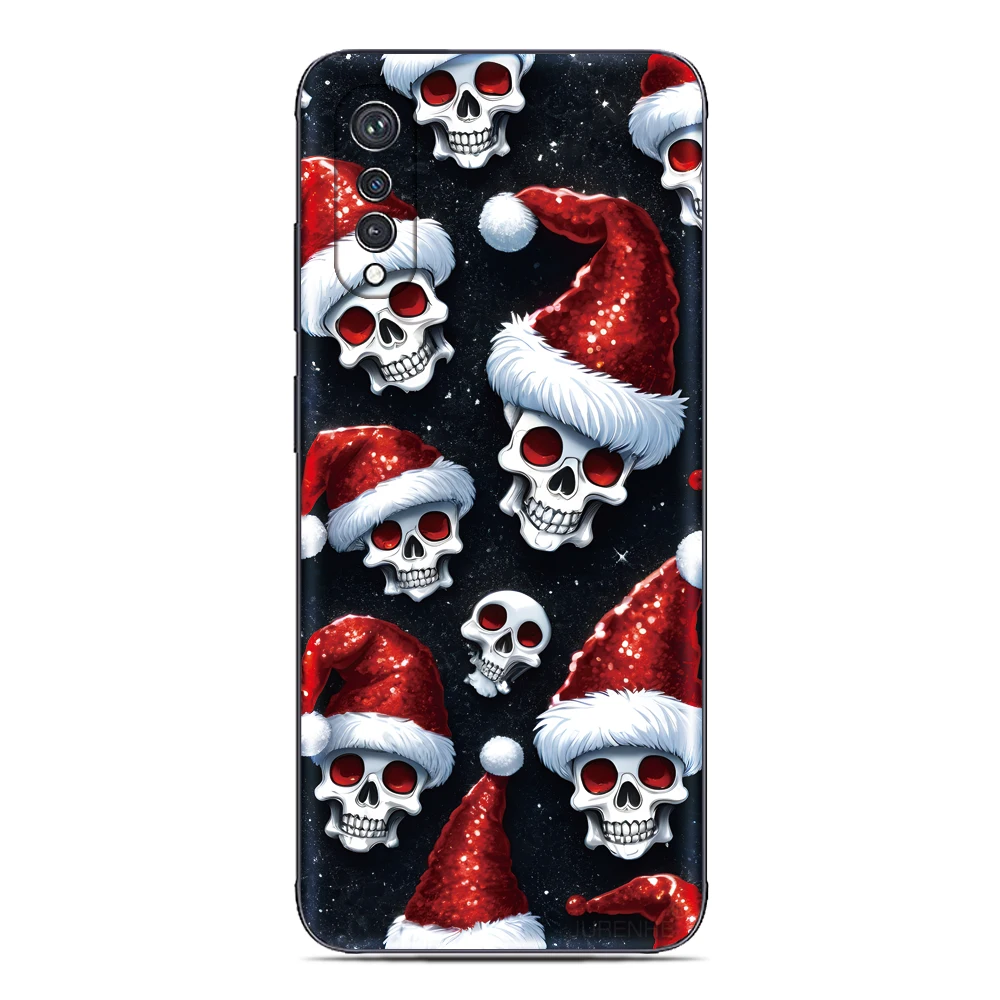 Christmas Skulls Back Cover For Sony Xperia 1 VII 10 VI 5 II III IV V 2023 XZ5 XZ4 XZ3 XZ2 XA2 Ultra Z5 L3 Phone Case Soft Funda view 3