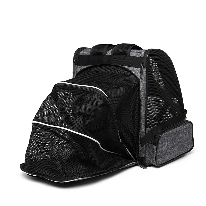 Expand and Enlarge Cat Bag To Go Out Portable Cat Backpack Summer Breathable Carry Folding Bag Pet Carrier Backpack