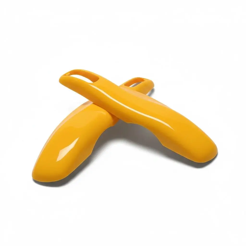 

Глянцевый желтый чехол для автомобильного ключа из твердого АБС-пластика для Porsche Cayenne, Panamera, Macan, Cayman