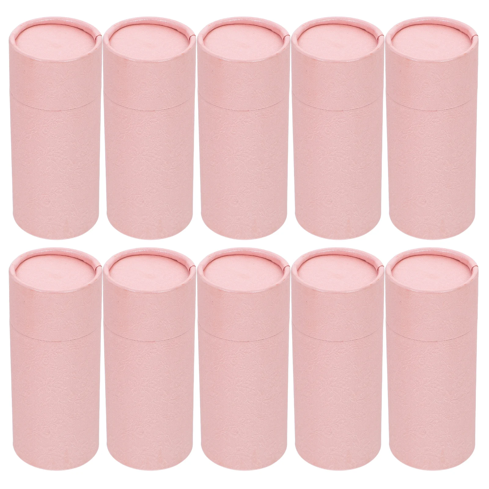 

10 Pcs Tea Storage Box Empty Round Cardboard Tube Container 50ml Kraft Paper Cylindrical Gift Packaging for Tea Bags